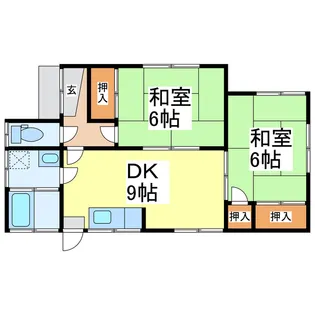 熊本県八代市毘舎丸町【一戸建】の間取り