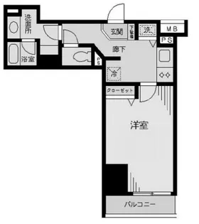 東京都中央区八丁堀3【マンション】の間取り