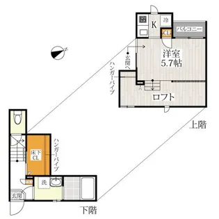CB東川口ルノン【1階】の間取り