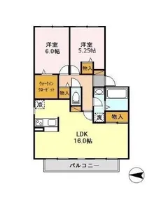 コートエスペランサー【1階】の間取り