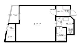 1Rの間取り画像