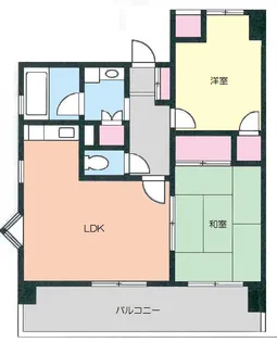 スカイシティ鵠沼【5階】の間取り