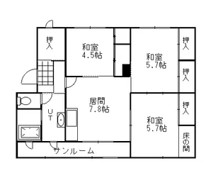 コーポラシーヌ【2階】の間取り