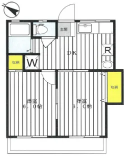 エクセルヤザワ【2階】の間取り