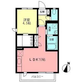 サンサール【2階】の間取り