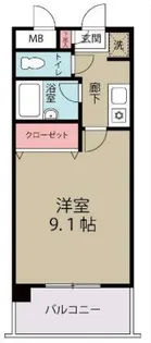 1Kの間取り画像