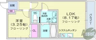 フォリアビレッジ長町南B【1階】の間取り