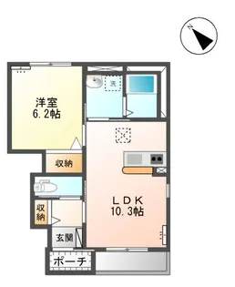 イーストメモリー【1階】の間取り