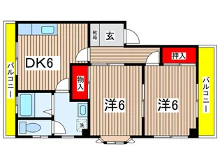 ハイム イチムラ【2階】の間取り