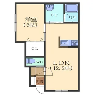 Brun court~ブランコート~【1階】の間取り