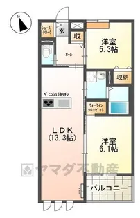 シャングリラ【1階】の間取り