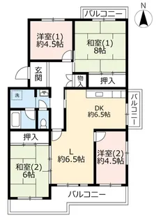 UR鈴の宮【3階】の間取り