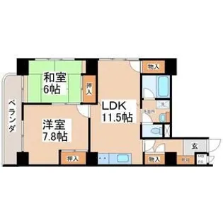 シャルム二日町【3階】の間取り