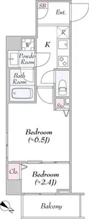 ロイジェント大山西町【2階】の間取り