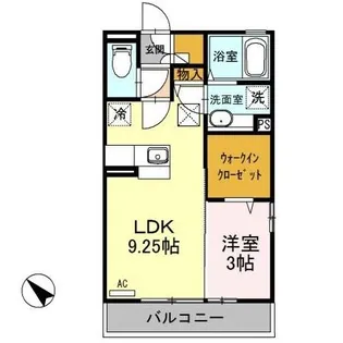 D-ROOM ガッティーノ206【2階】の間取り