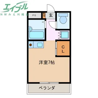 ラフレシール山城【4階】の間取り