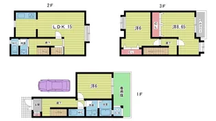 大阪府豊中市熊野町2【一戸建】の間取り