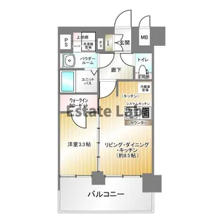 プレサンス神戸長田マリエント【10階】の間取り