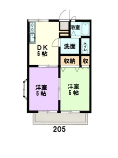 千葉県佐倉市上座【アパート】の間取り