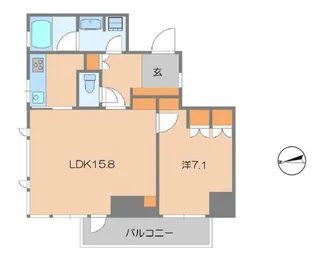 東京都港区白金2【マンション】の間取り