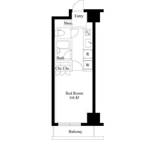 東京都中央区銀座8【マンション】の間取り