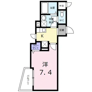 ラビット・イヤー・アイリス【2階】の間取り