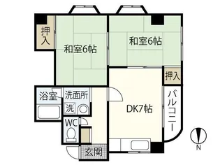 千足金広ビル【2階】の間取り
