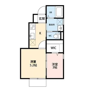 Rooms白新町【1階】の間取り