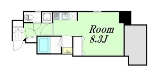 ファーストステージ江坂広芝町II【8階】の間取り