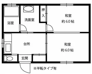 万福荘【2階】の間取り