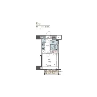 ラグゼナ横浜鶴見II【4階】の間取り
