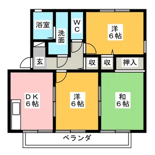 エクセルシティノヴァA棟【2階】の間取り