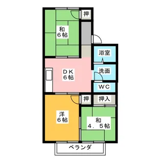 アネックスI【2階】の間取り