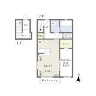 i・Court A【1階】の間取り