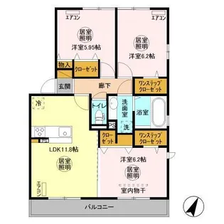 コットンパレス【2階】の間取り