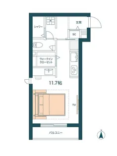 グロリア要町【2階】の間取り