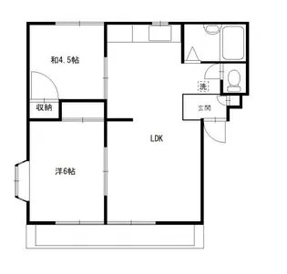 ベルシオン緑丘【2階】の間取り