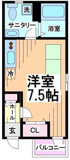 東京都渋谷区幡ヶ谷3【アパート】の間取り