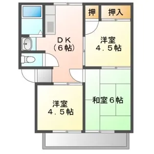 ドミール西【1階】の間取り