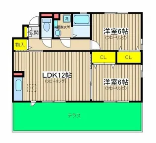 グランドゥール【1階】の間取り