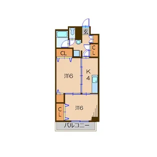 池田山ガーデンハイツ【4階】の間取り