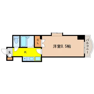 ニューメゾン土樋【3階】の間取り