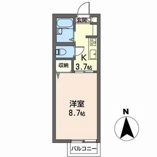 ブッシュ・クローバー【2階】の間取り