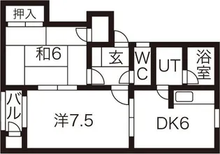 フリーデンD【2階】の間取り