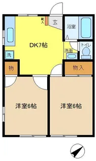 カーサスズキ【1階】の間取り