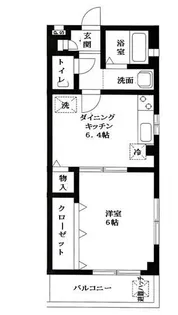 野口ビル【4階】の間取り