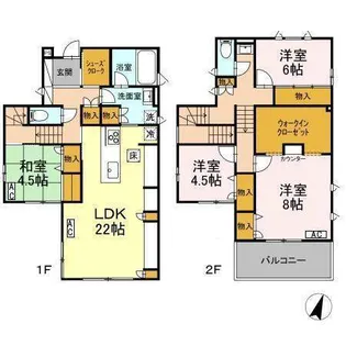 東京都練馬区西大泉4【一戸建】の間取り