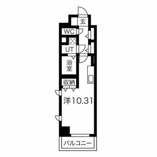 ラミューズ宇都宮【9階】の間取り