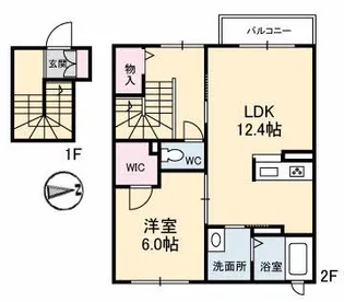 シャーメゾンKOBATAII【2階】の間取り