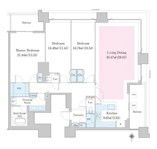 東京都中野区中野2【マンション】の間取り